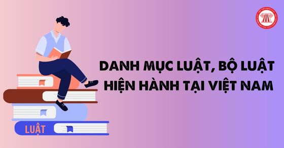 Danh mục Luật, Bộ luật hiện hành tại Việt Nam