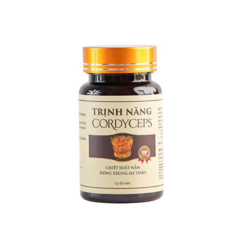 Viên uống Trịnh Năng Cordyceps hỗ trợ tăng cường sức khỏe, nâng cao sức đề kháng (Lọ 50 viên)