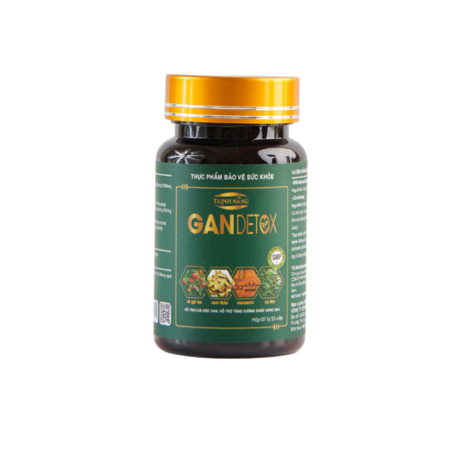 Viên uống Trịnh Năng Gandetox hỗ trợ giải độc gan và tăng cường chức năng gan (Lọ 50 viên)