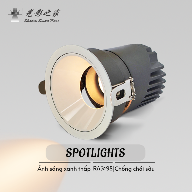 Spotlights Ánh sáng và bóng tối rõ ràng CRI≥98 SL-W