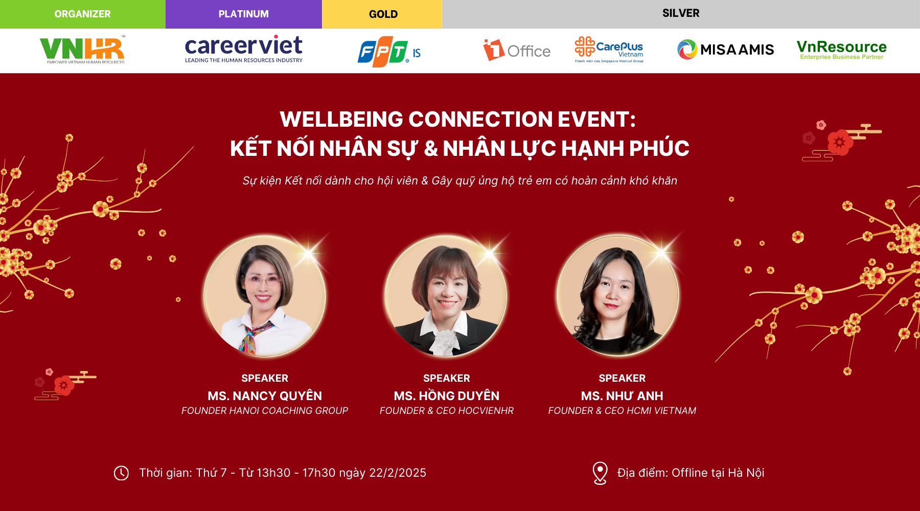 Wellbeing Connection Event: Kết nối Nhân sự & Nhân lực hạnh phúc