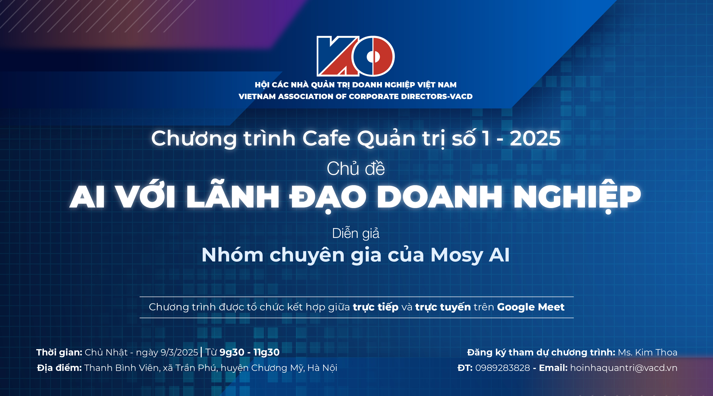 VACD tổ chức chương trình Cafe Quản trị số 1 - 2025 