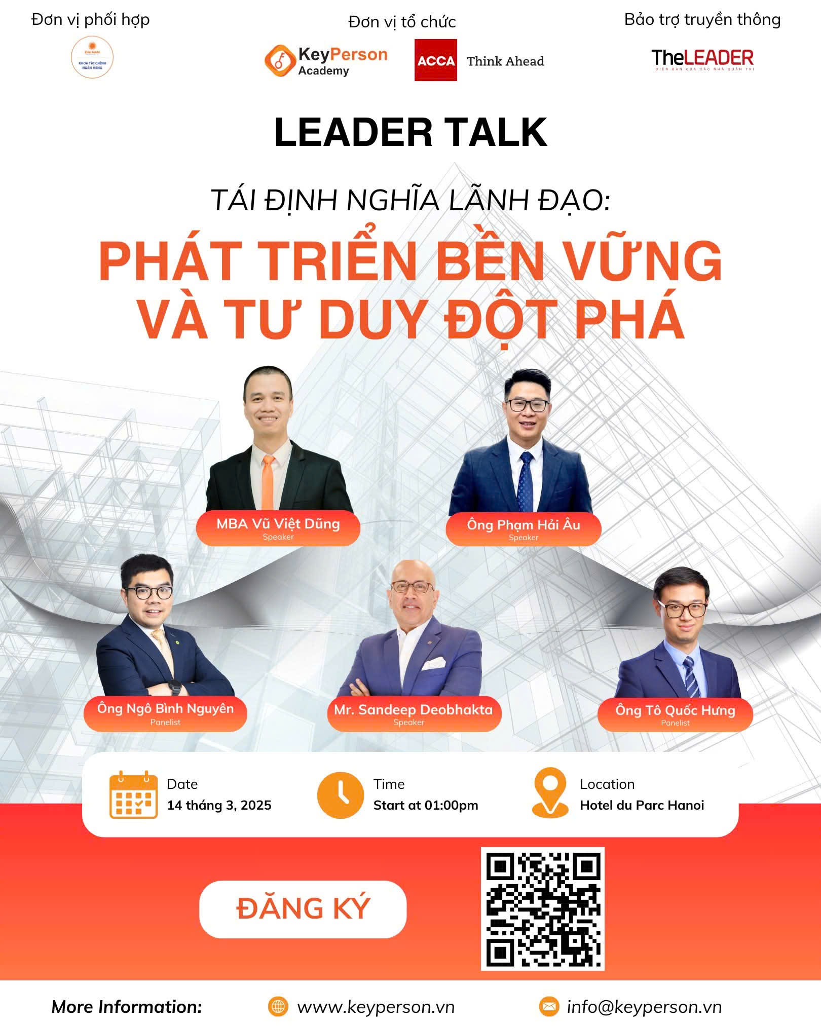 Leader Talk ‘Tái định nghĩa lãnh đạo: Phát triển bền vững và tư duy đột phá’