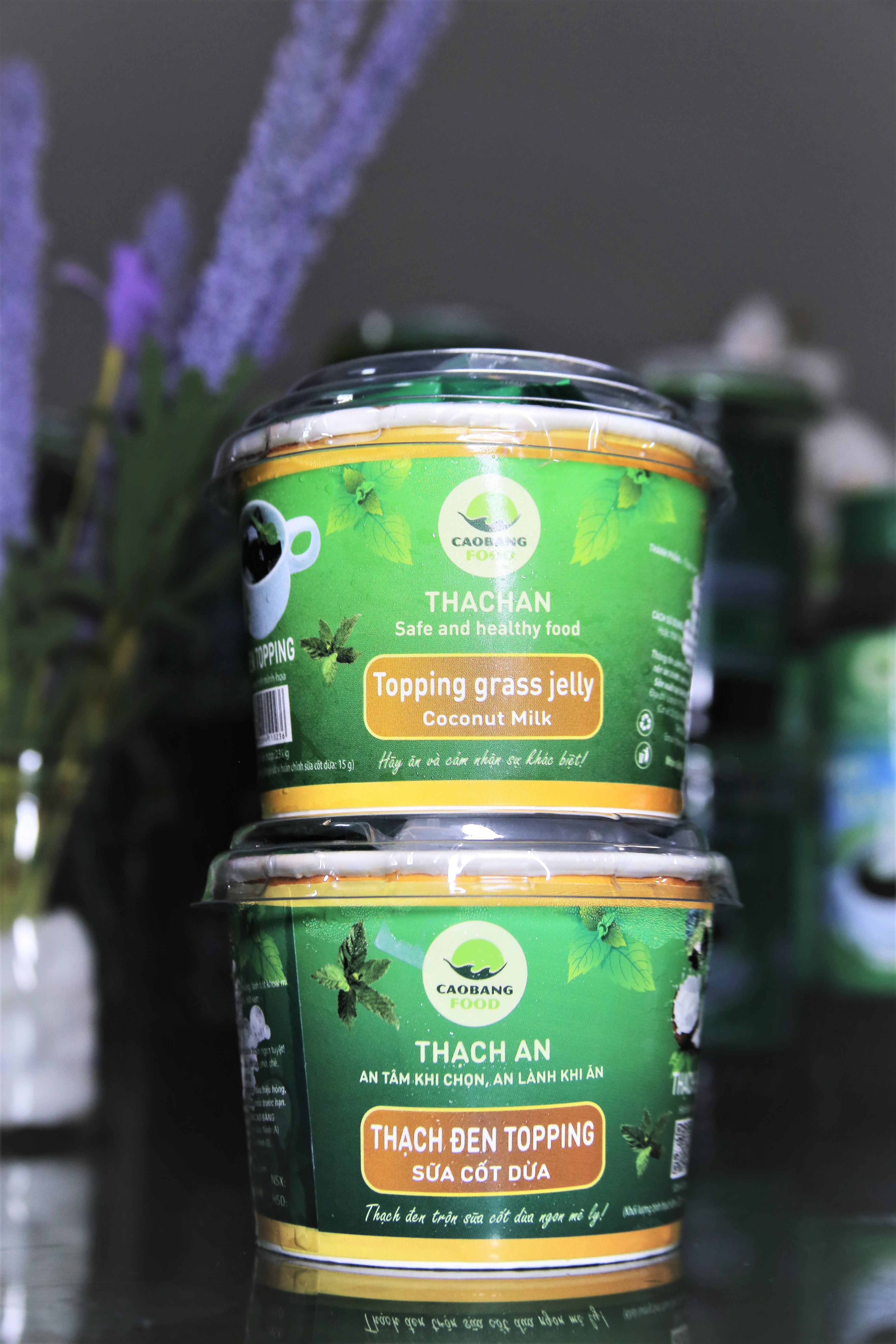 Thạch sữa 220g chiết rót đóng gói bằng máy tự động