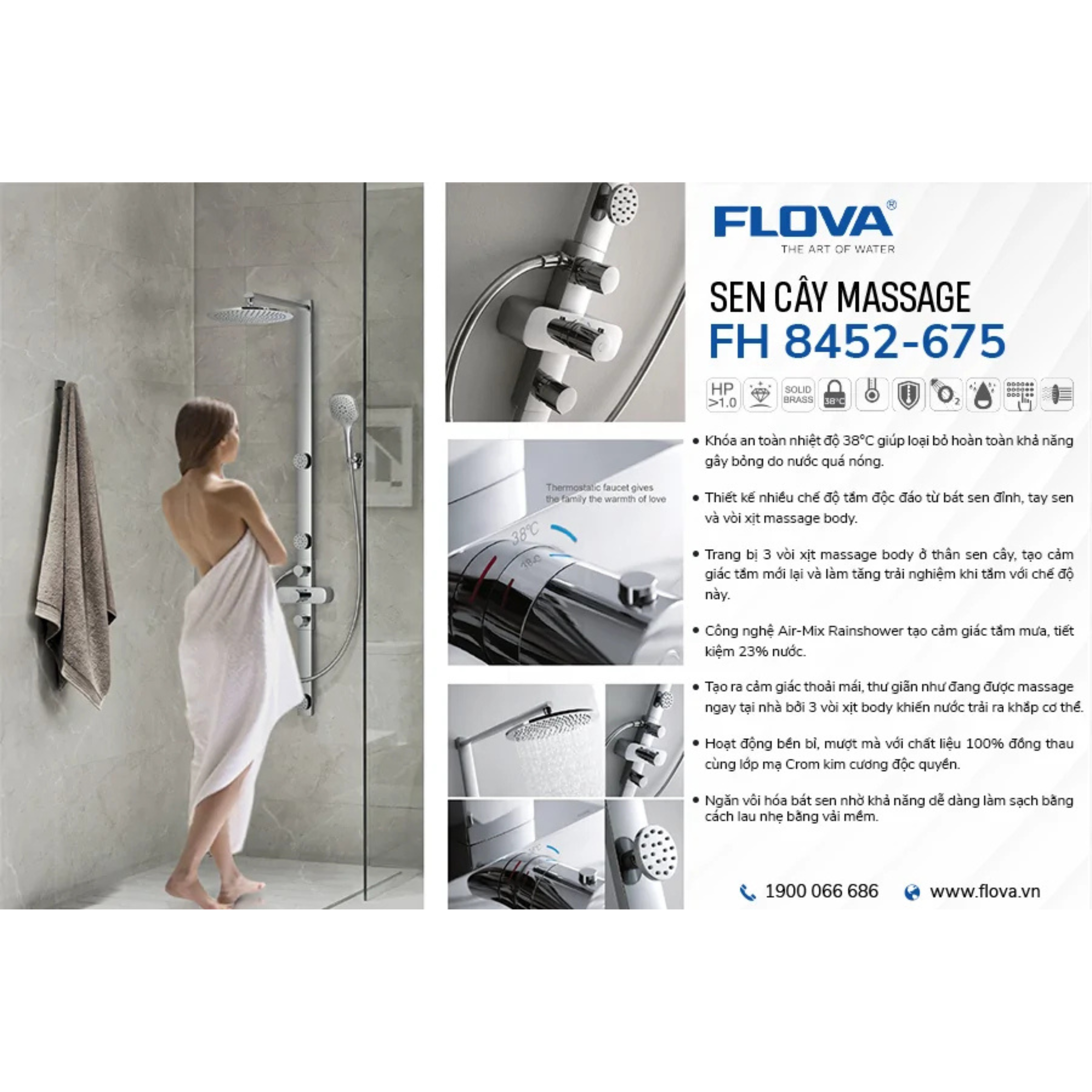 Sen cây nhiệt độ massage FH 8452-675