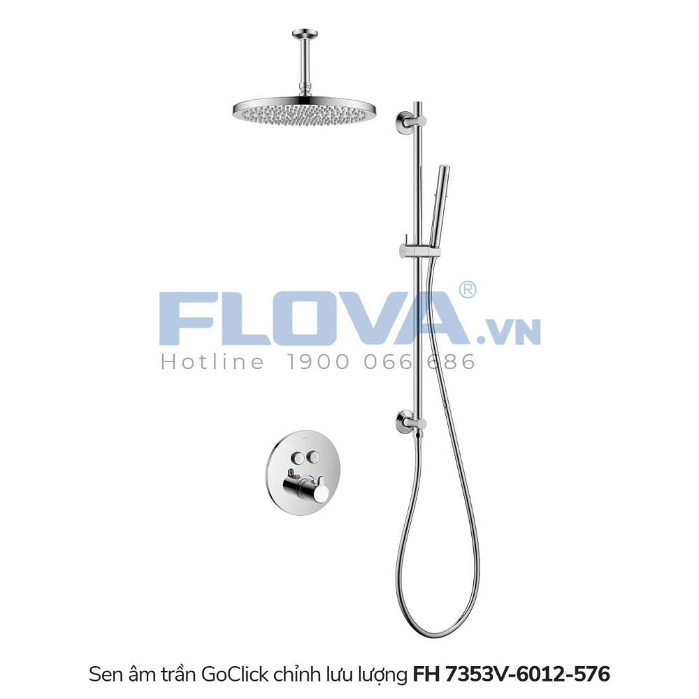 Sen âm trần nhiệt độ GoClick chỉnh lưu lượng FH 7353V-6012-576