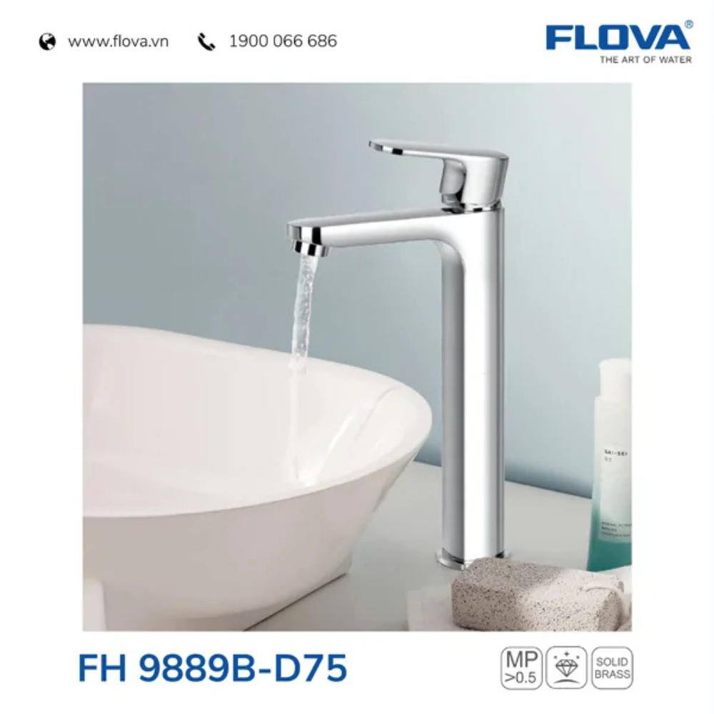 Vòi Lavabo thân cao FH 9889B-D75