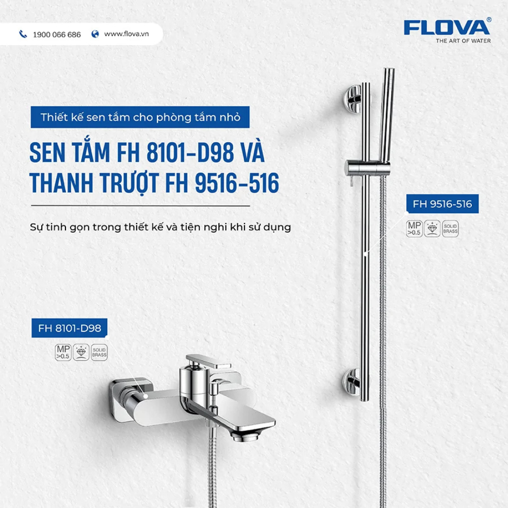 Bộ tay sen+Thanh trượt FH 9516-516