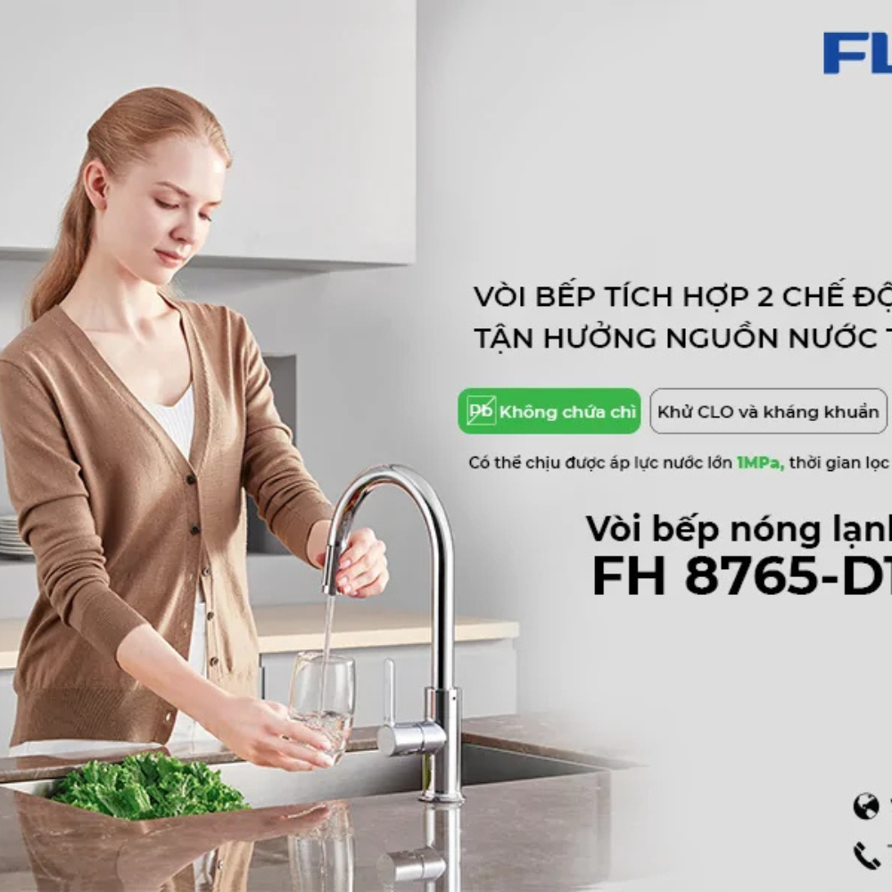 Vòi bếp nóng lạnh RO FH 8765-D125