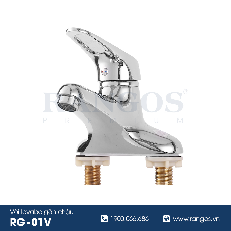 Bộ vòi lavabo gắn chậu Rangos RG-01V