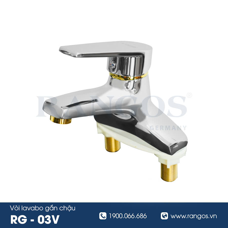 Bộ vòi lavabo gắn chậu Rangos RG-03V