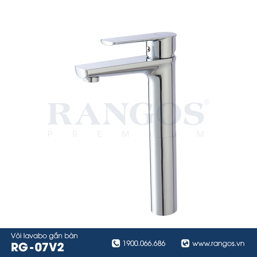 Bộ vòi lavabo gắn bàn Rangos RG-07V2