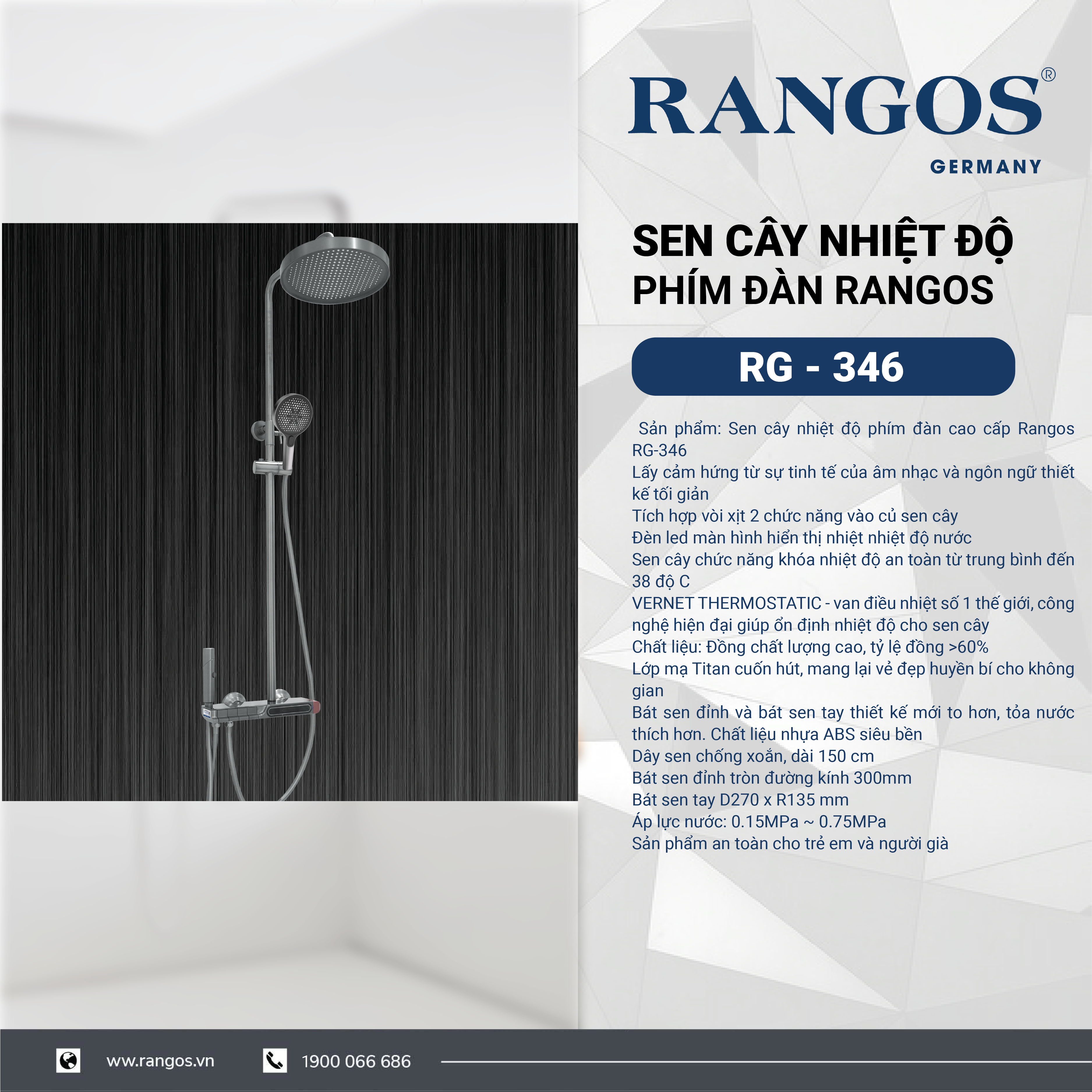 Sen Cây Hiển Thị Nhiệt Độ Phím Đàn Rangos 4 Chức Năng Rangos RG-346
