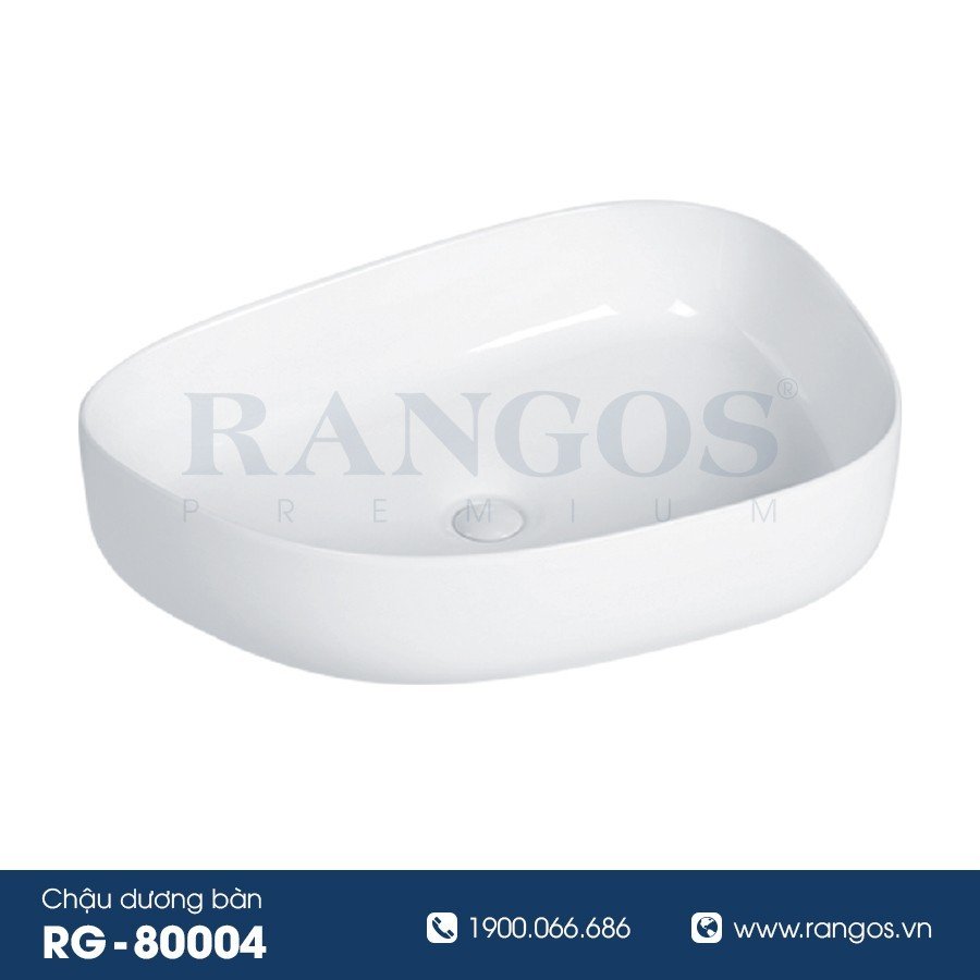 Chậu rửa lavabo đặt bàn Rangos RG-80004