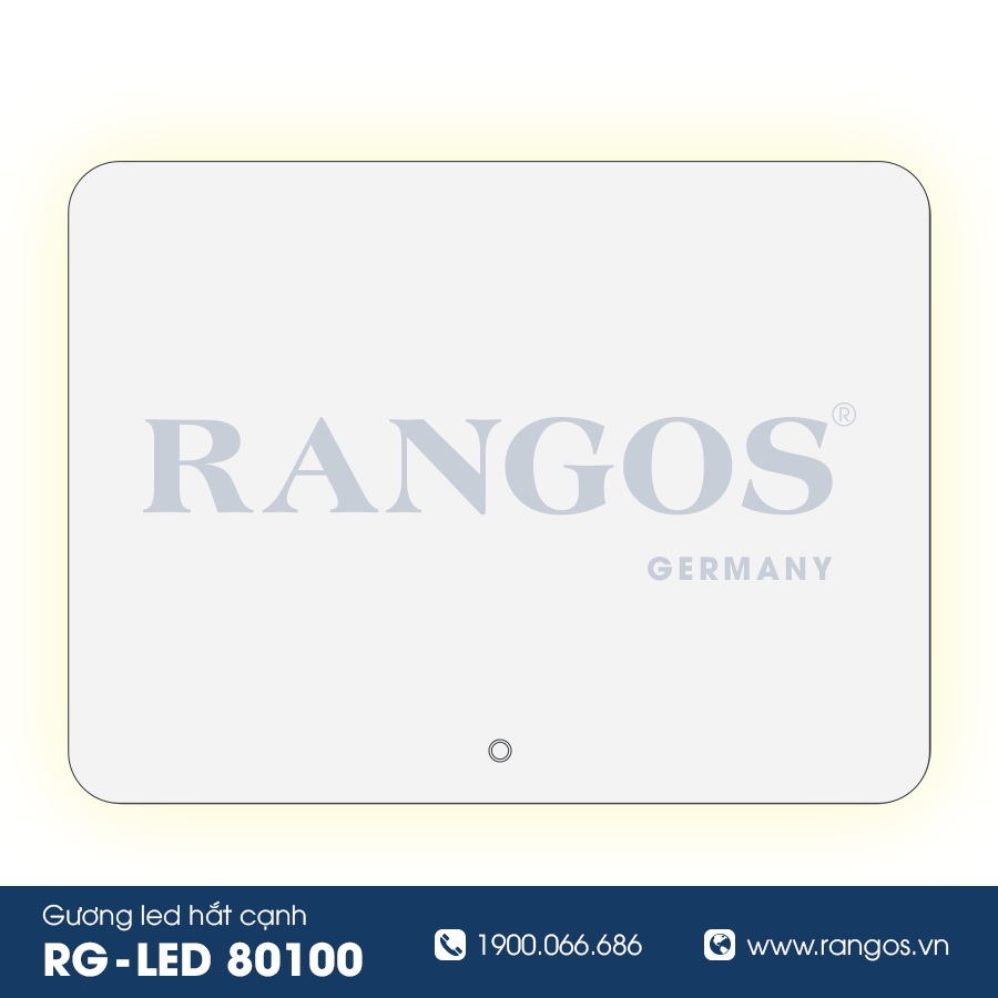 Gương LED hắt cạnh Rangos RG-LED 80100