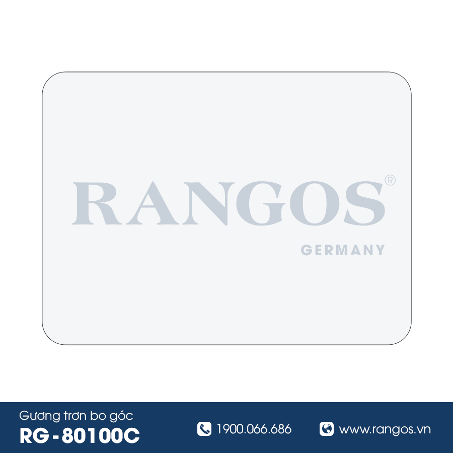 Gương trơn bo góc Rangos RG-80100C