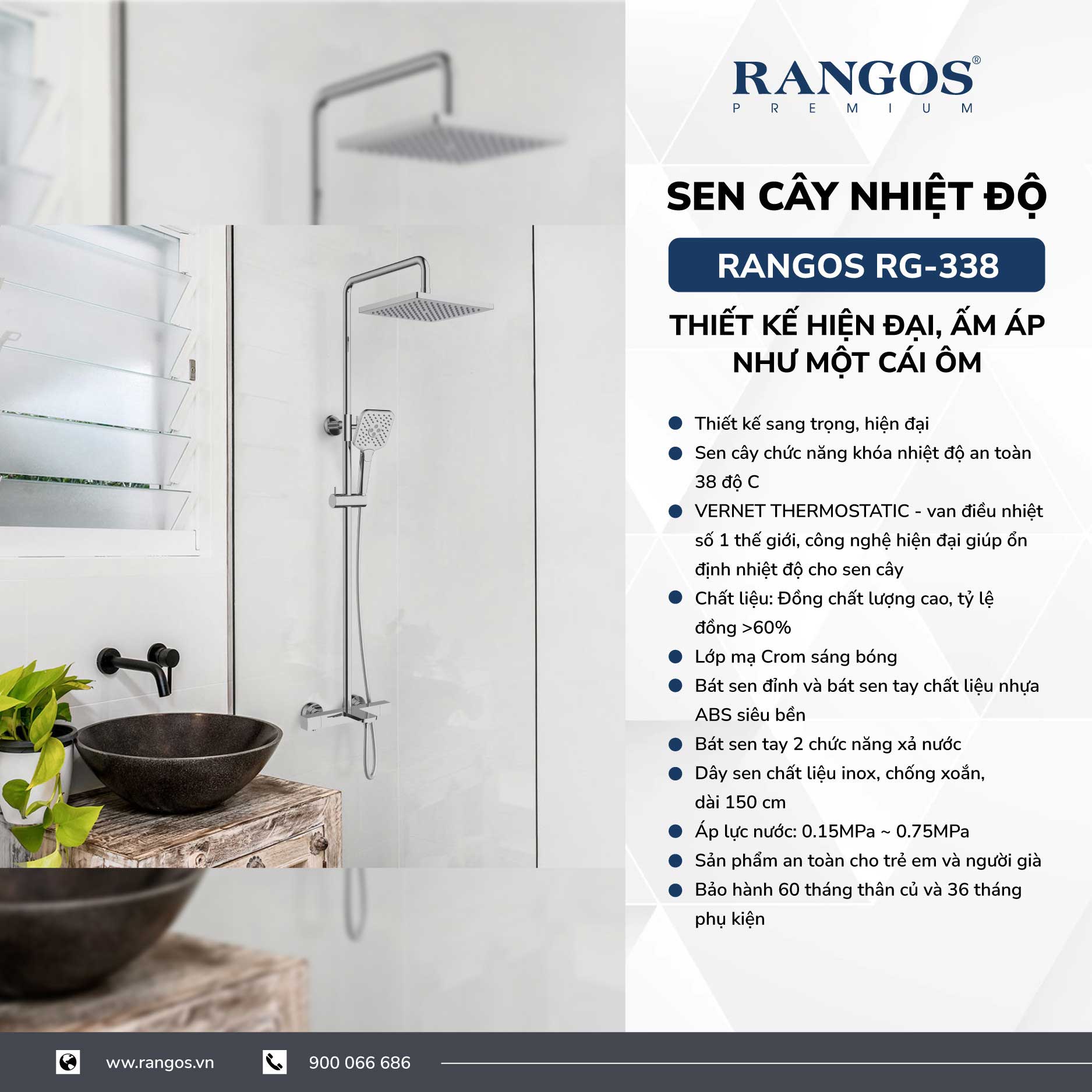 Sen cây nhiệt độ cao cấp Rangos RG-338