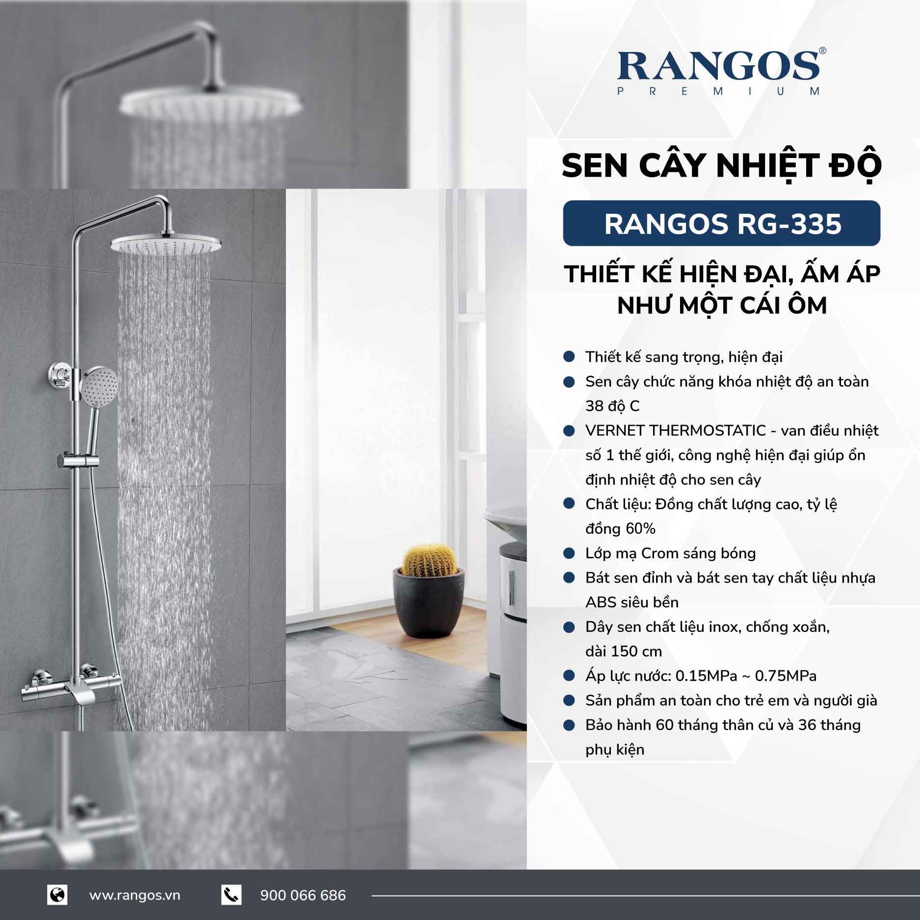 Sen cây nhiệt độ cao cấp Rangos RG-335