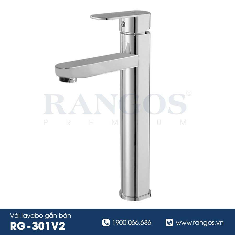 Bộ vòi lavabo gắn chậu Rangos RG-3100V1