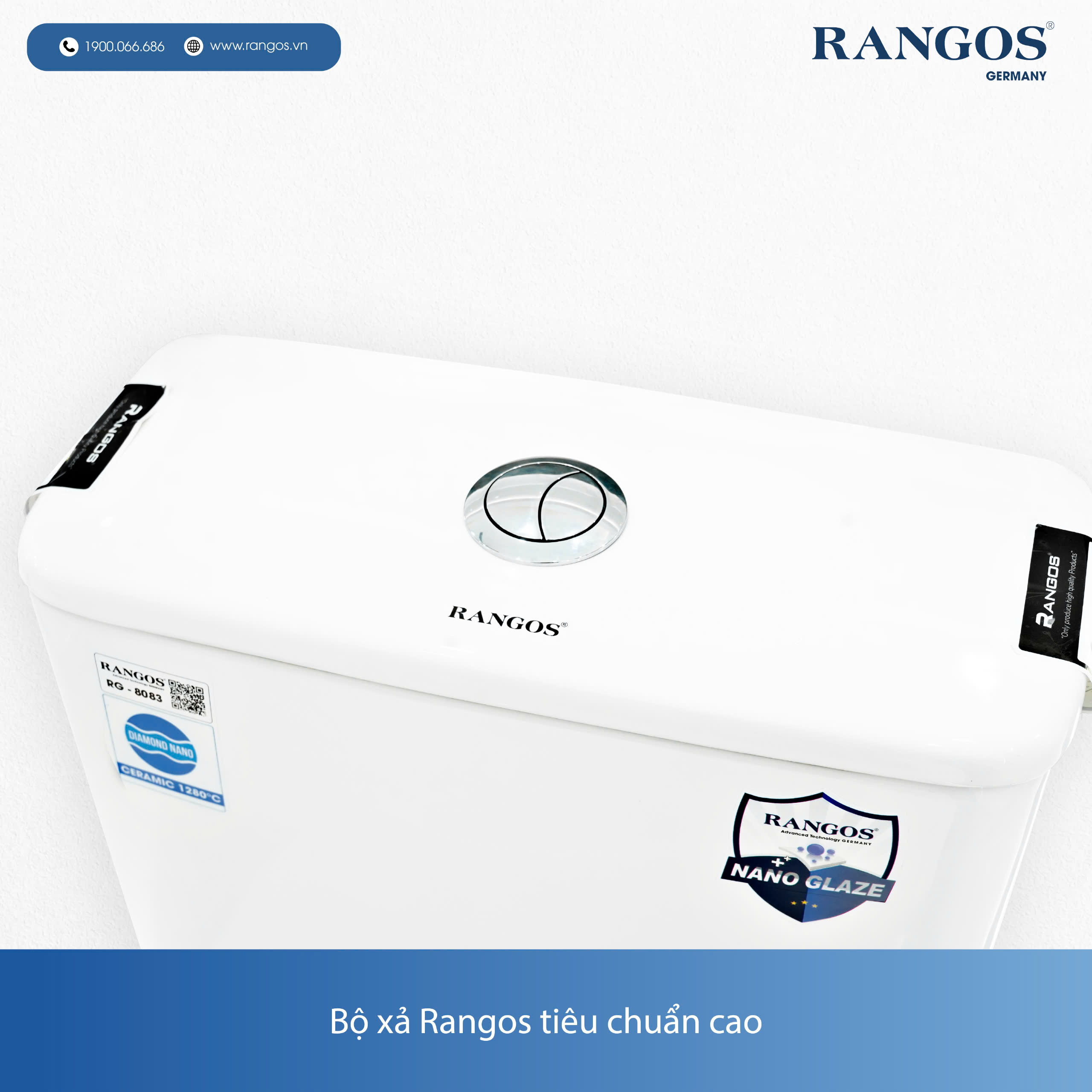 BỒN CẦU MỘT KHỐI RANGOS RG-8083