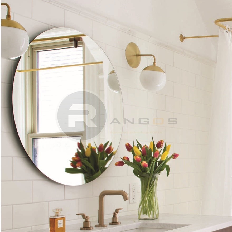 Gương trơn tròn vát Rangos RG-D60
