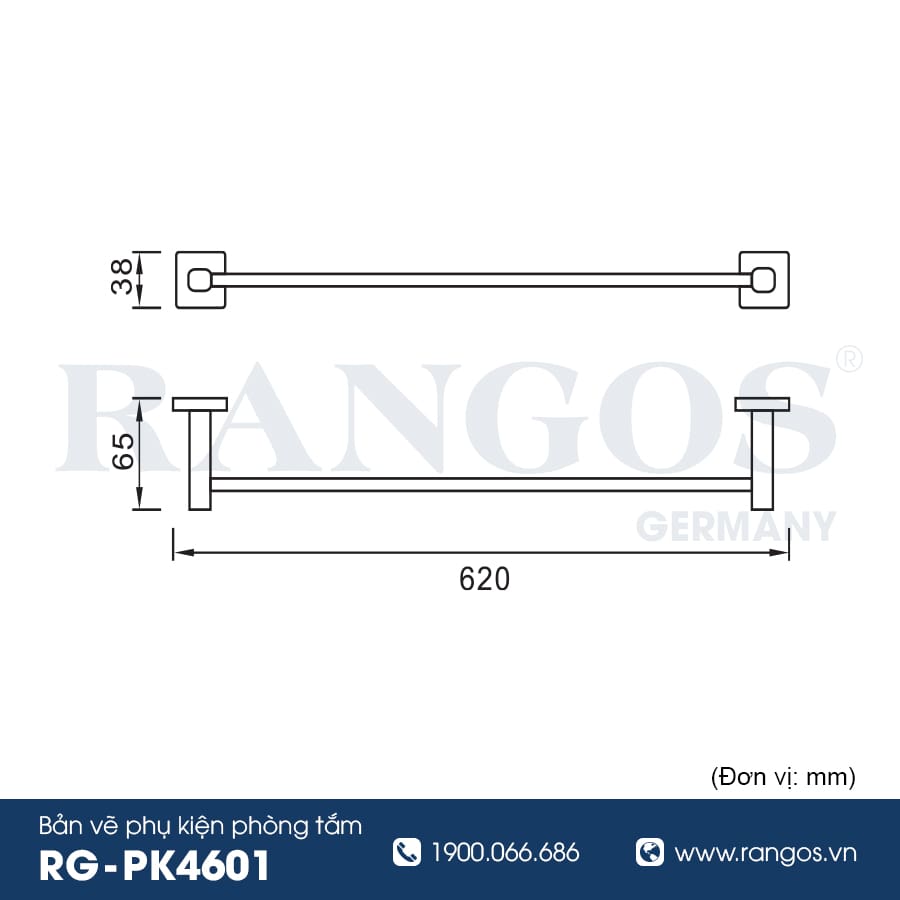 Vắt khăn đơn cao cấp RANGOS RG-PK4601