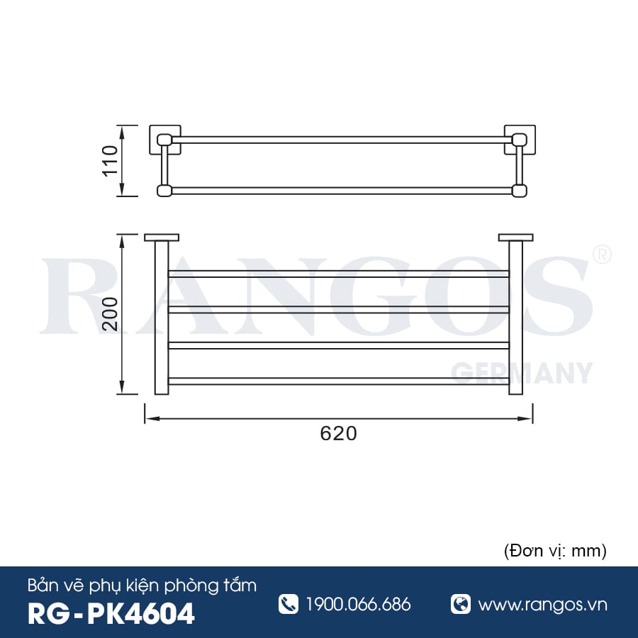 Vắt khăn giàn cao cấp RANGOS RG-PK4604