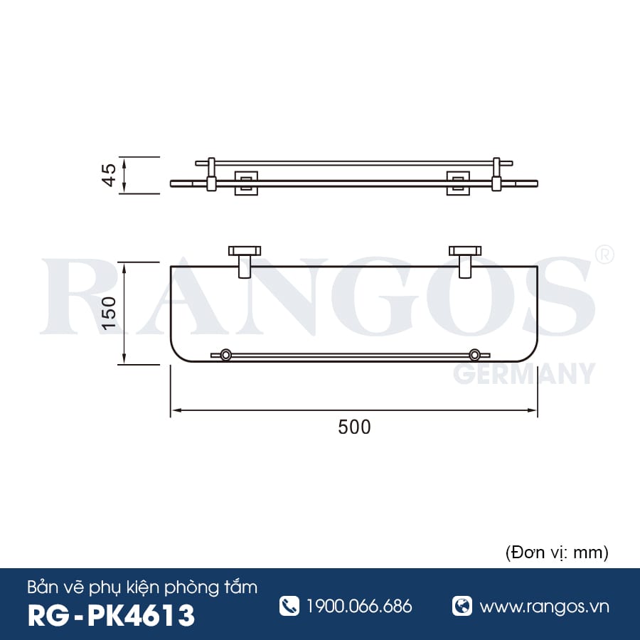 Kệ gương cao cấp RANGOS RG-PK4613