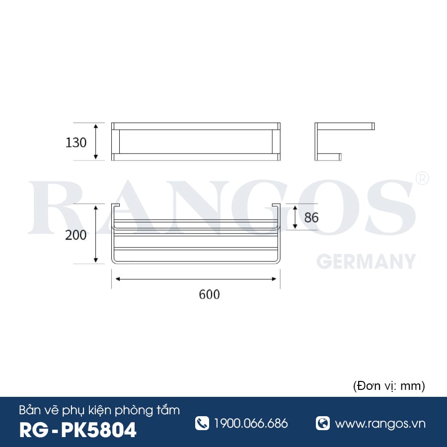 Vắt khăn giàn cao cấp RANGOS RG-PK5804