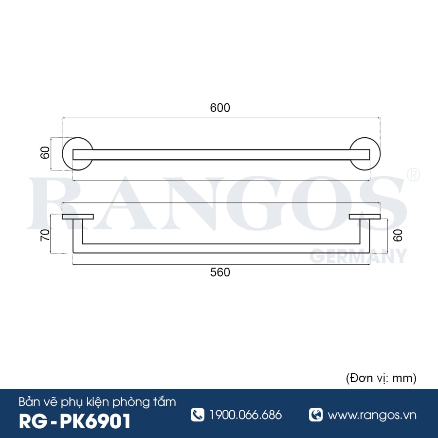 Vắt khăn đơn cao cấp RANGOS RG-PK6901