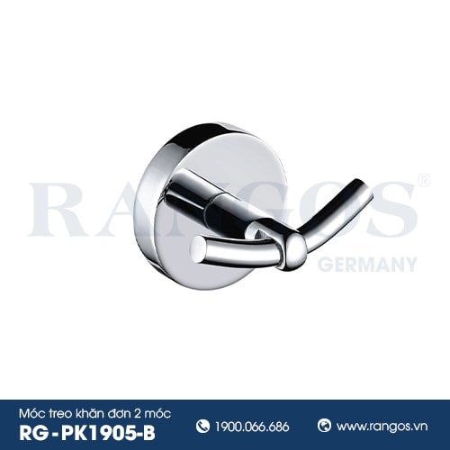 Móc treo khăn đơn 2 móc RANGOS RG-PK1905-B