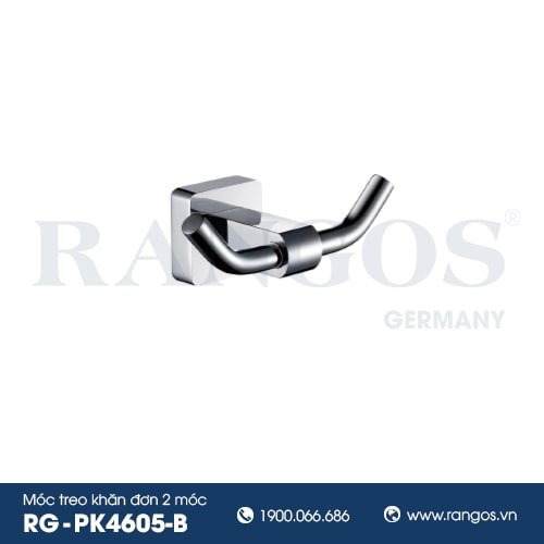 Móc treo khăn đơn 2 móc RANGOS RG-PK4605-B