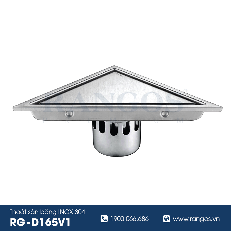 Thoát sàn nhà tắm cao cấp INOX 304 RG-D165V1