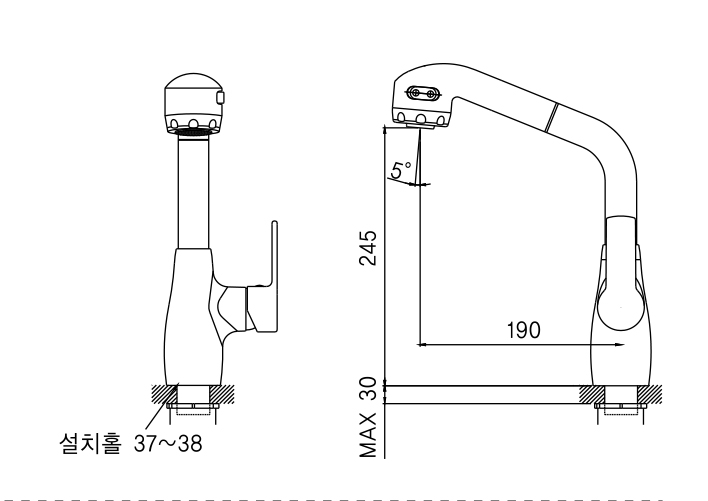 Vòi bếp nóng lạnh AM5006
