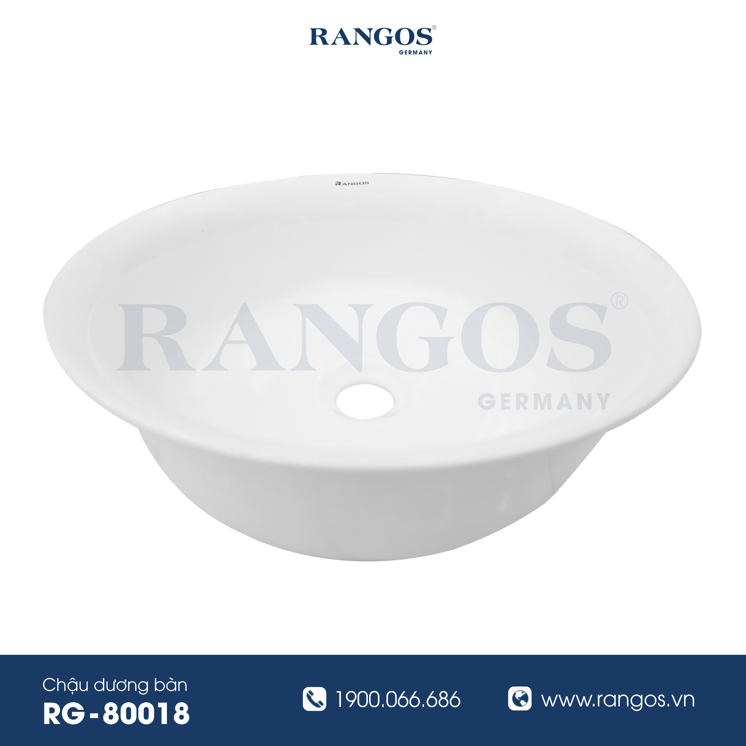Chậu rửa lavabo đặt bàn RG-80018