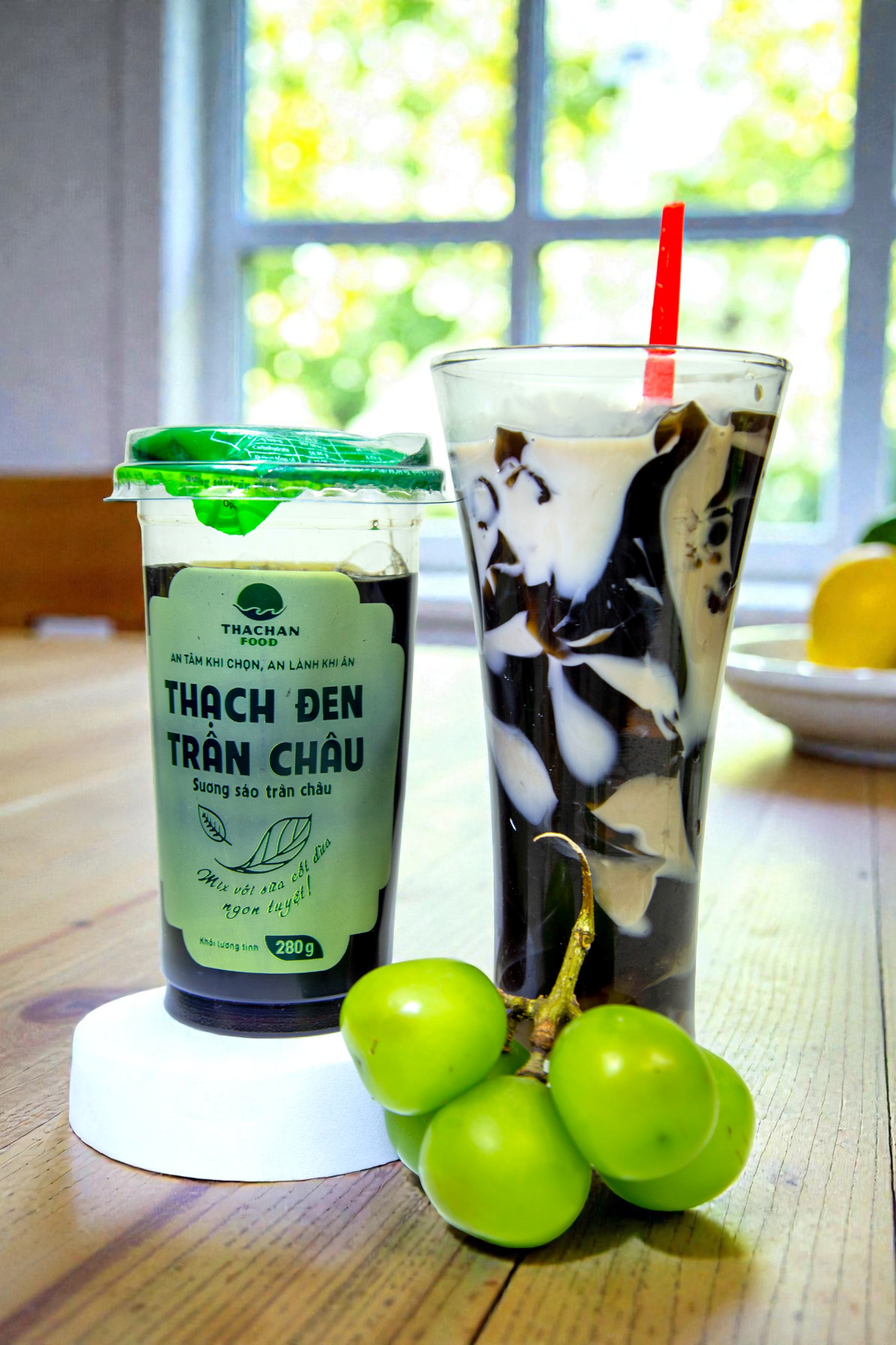 Thạch Đen Trân Châu THACHAN FOOD – Giải Nhiệt Mùa Hè, Thanh Mát Tự Nhiên