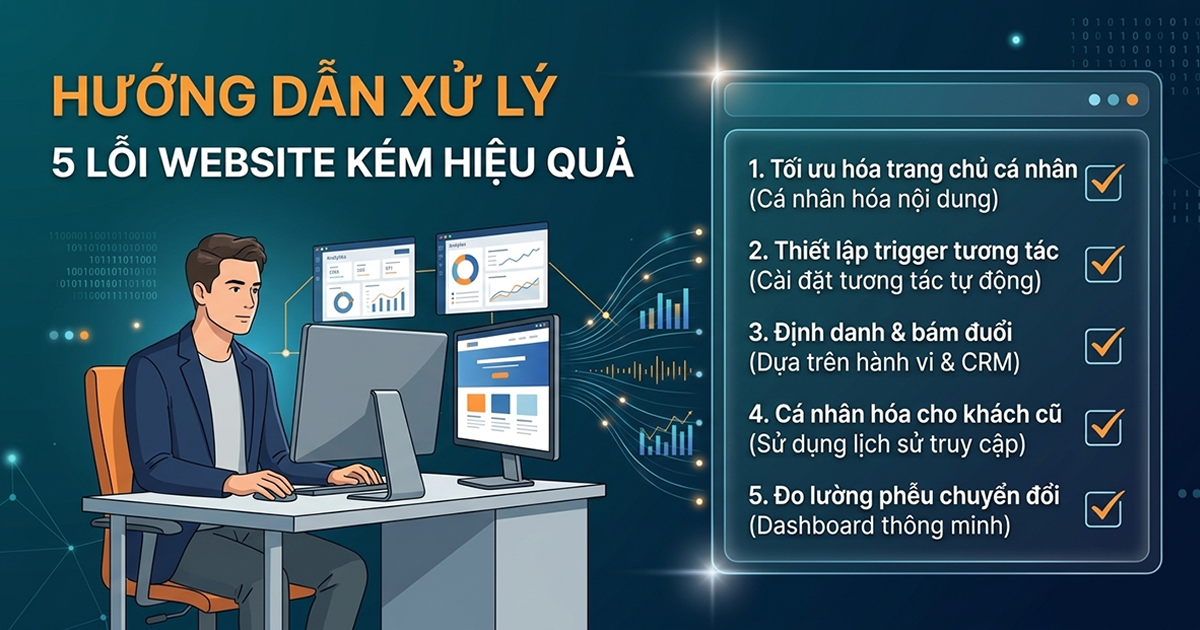 Hướng dẫn tối ưu chuyển đổi cho 5 lỗi website phổ biến