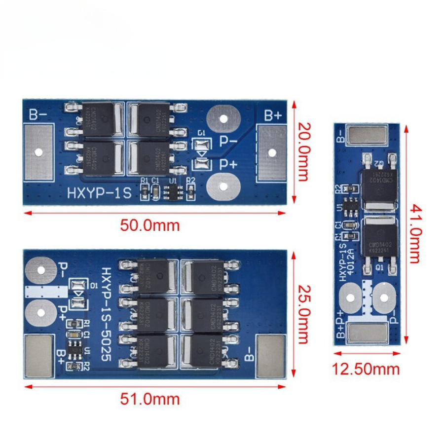 Mạch Sạc xả bảo vệ Pin 3,2V 32650 Lifepo4 Mạch BMS 1S 3.2V/7A/10A/15A/22A cho đèn năng lượng mặt trời chống đoản mạch