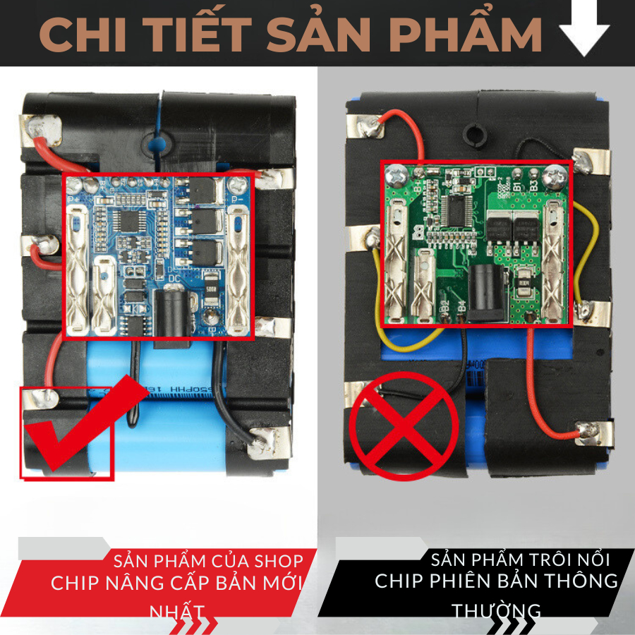 Bộ Vỏ Pin MAKITA Phổ Thông 5Cell, 10 Cell, 15Cell, 20Cell 5S1P, 5S2P, 5S3P, 5S4PChống Sốc Dùng Cho Cách Loại Máy Cầm Tay