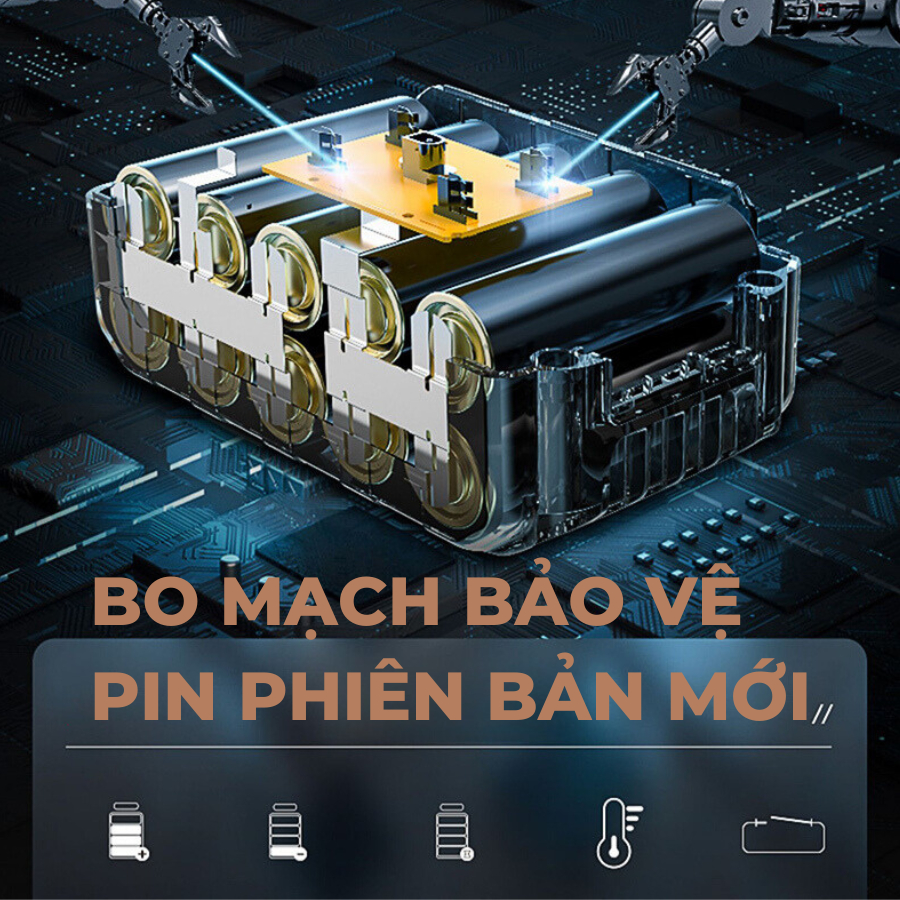 Bộ Vỏ Pin MAKITA Phổ Thông 5Cell, 10 Cell, 15Cell, 20Cell 5S1P, 5S2P, 5S3P, 5S4PChống Sốc Dùng Cho Cách Loại Máy Cầm Tay