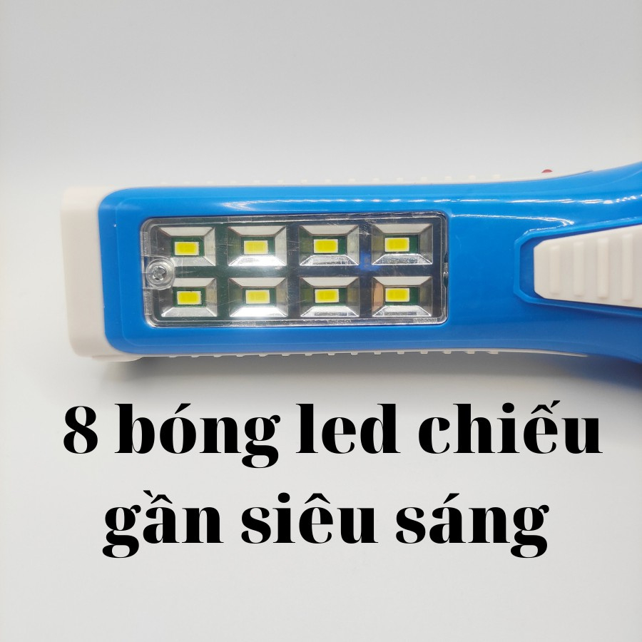 Đèn Pin Sạc Tích Điện 2 trong 1 SUNTEK KM-8796 - Công suất 5W | 1000Lumen siêu sáng | Chiếu sáng 6 giờ - Hàng Chính Hãng