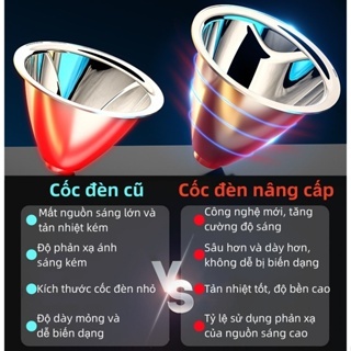 Đèn Pin Sạc Đội Đầu A4 viền vàng Chiếu Xa Siêu sáng và thuận tiện mang theo khi đi du lịch/cắm trại/câu cá hoang dã