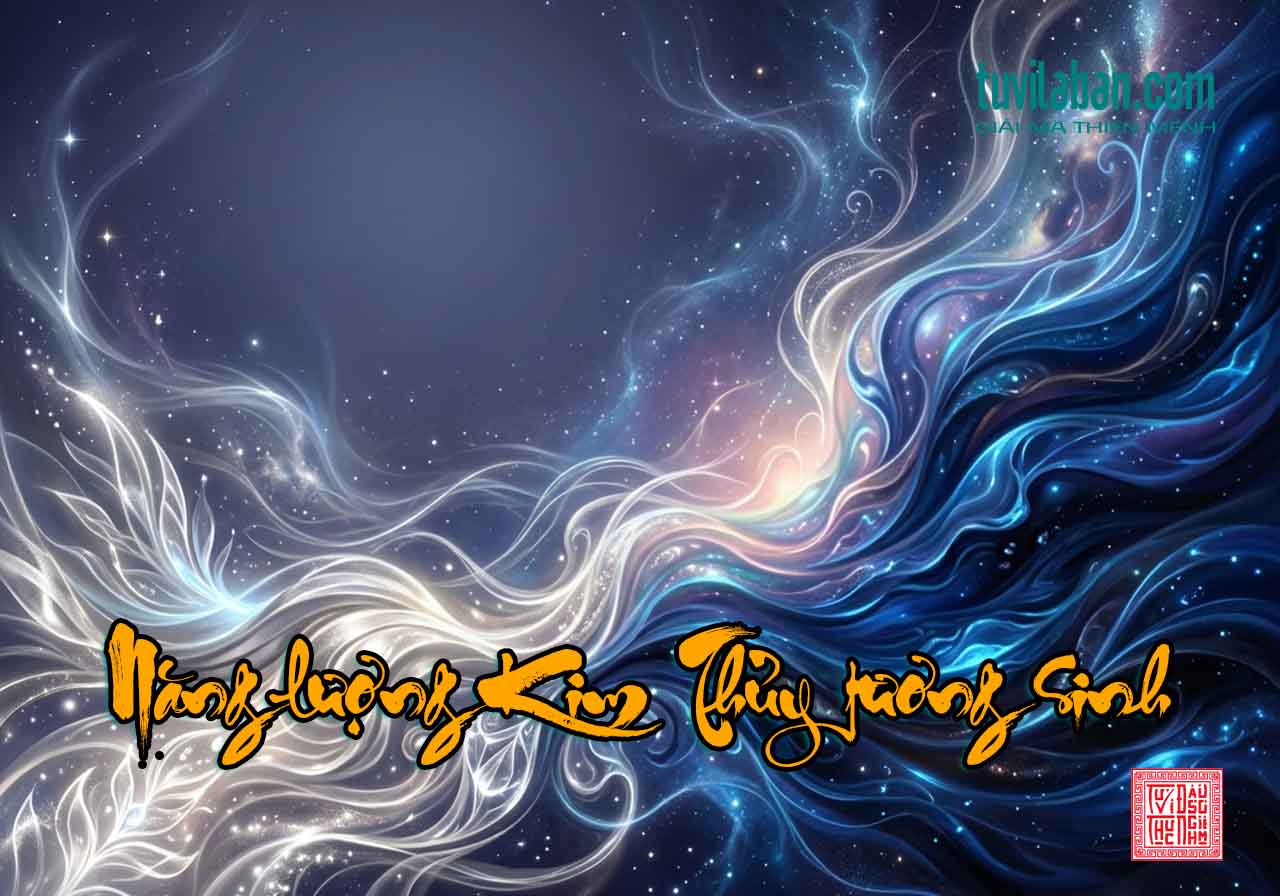 Hình ảnh minh họa màu sắc tương sinh cho tuổi Ất Mão 1975, năng lượng Kim Thủy hỗ trợ bản mệnh.