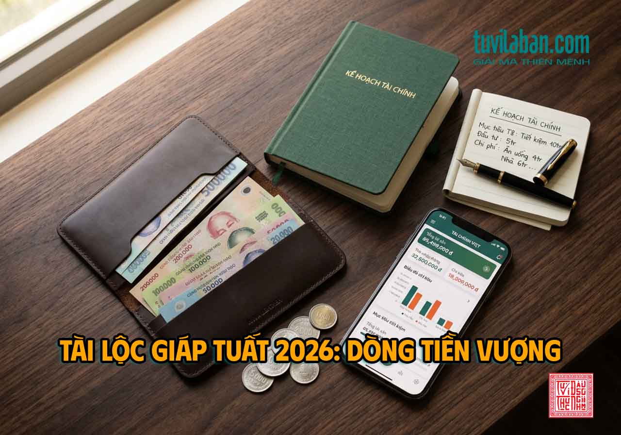 Hình ảnh minh họa: TÀI LỘC TUỔI GIÁP TUẤT 1994 NĂM 2026: DÒNG TIỀN VƯỢNG NHƯNG CẦN QUẢN T