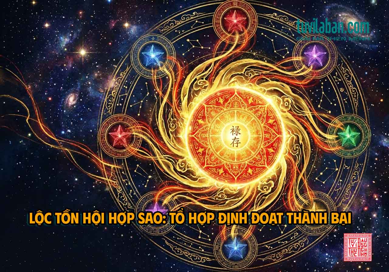Hình ảnh minh họa: LỘC TỒN QUAN LỘC Hội Hợp Sao Khác: Tổ Hợp Quyết Định