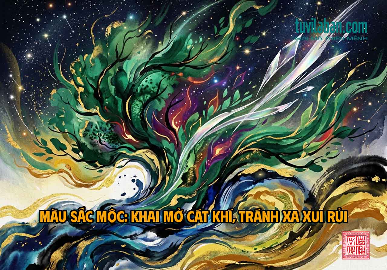 Màu sắc hợp kỵ Mệnh Mộc, ngũ hành tương sinh, tương khắc