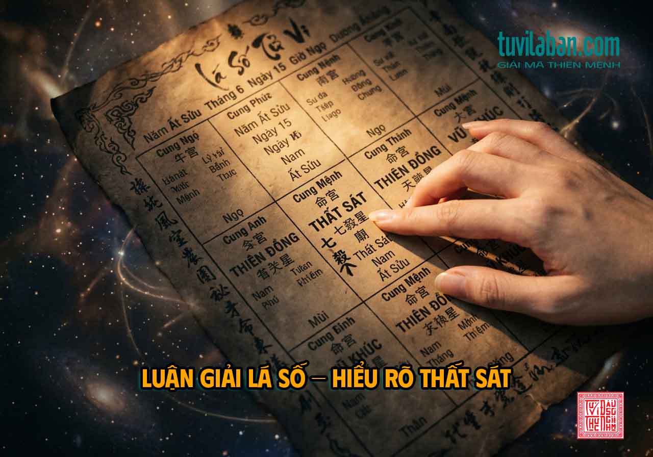 Hình ảnh minh họa: Ví Dụ Lá Số Thực Tế — THẤT SÁT Trong Hoàn Cảnh Cụ Thể