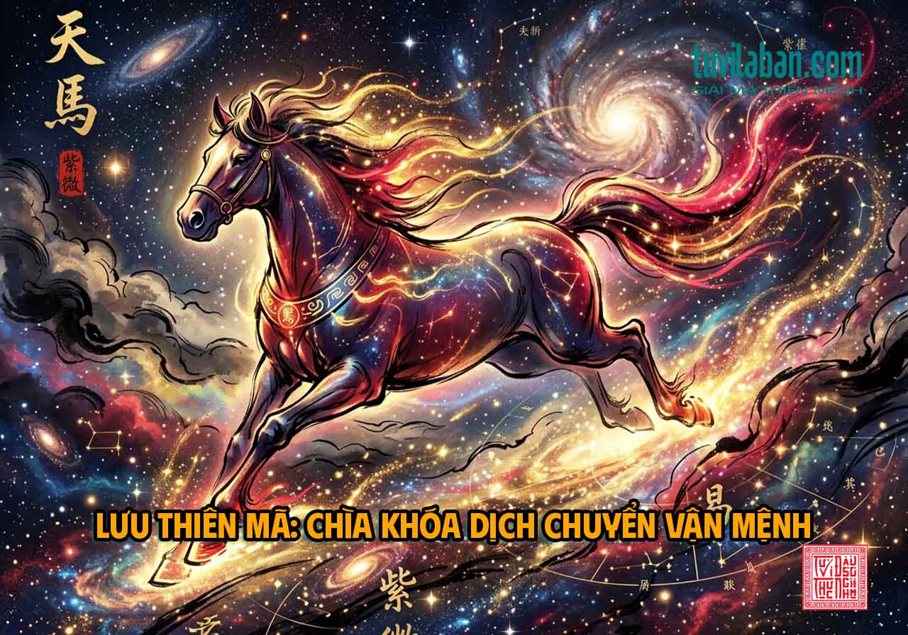 Kích Hoạt Bánh Xe Dịch Chuyển Đổi Vận LƯU THIÊN MÃ Trong Tử Vi Thực Nghiệm