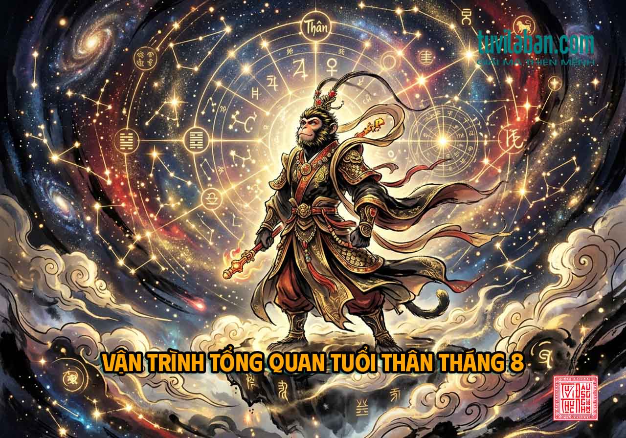 Tử Vi Tháng 8 Tuổi Thân: Vận Trình Sự Nghiệp, Tài Lộc, Tình Duyên