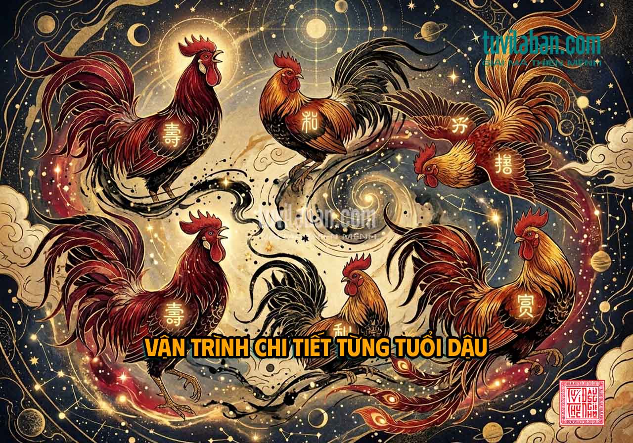 Vận trình chi tiết, từng tuổi Dậu, cá nhân hóa, tử vi